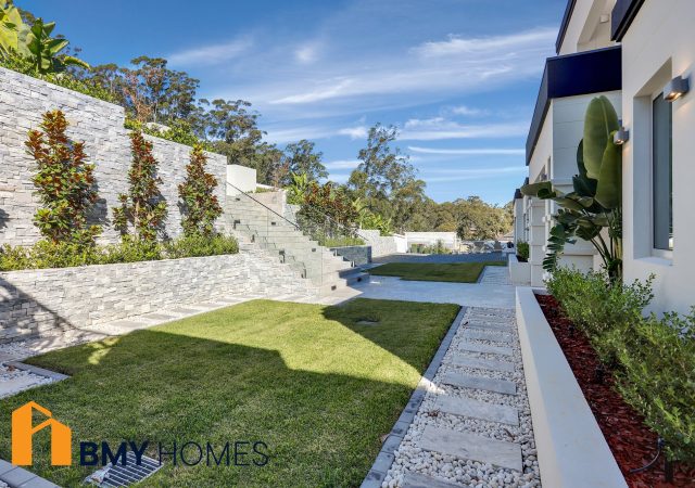 Castle Hill landscaped garden